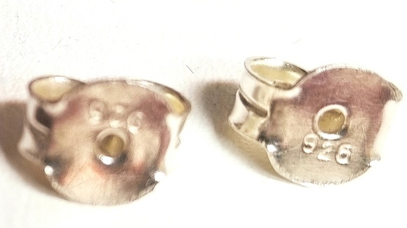 STERLING SILVER DANGLE LABRADORITE EARRINGS - Picture 6 of 8